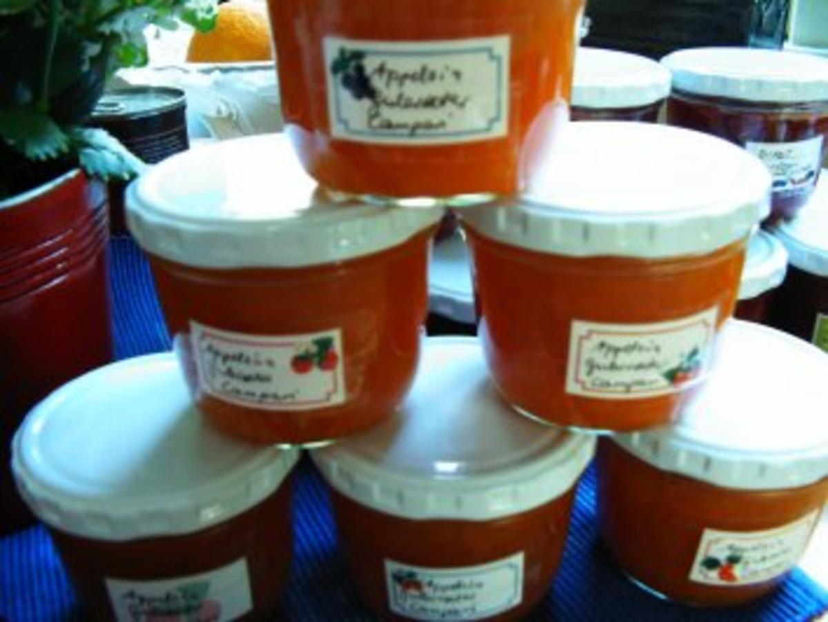 Orangen- Möhren- Marmelade mit Campari - Rezept