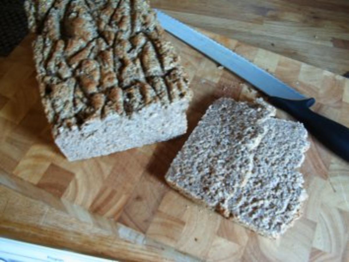 Vollkornbrot mit Vollkornmehl und Roggenmehl - Rezept mit Bild - kochbar.de