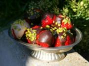 Erdbeeren mit Schoko Glasur - Rezept