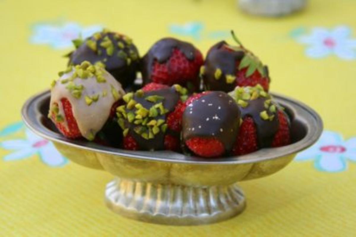 Erdbeeren mit Schoko Glasur - Rezept - Bild Nr. 4