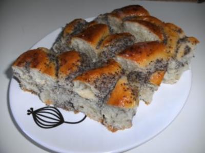 Hefe-Mohnkuchen - Rezept