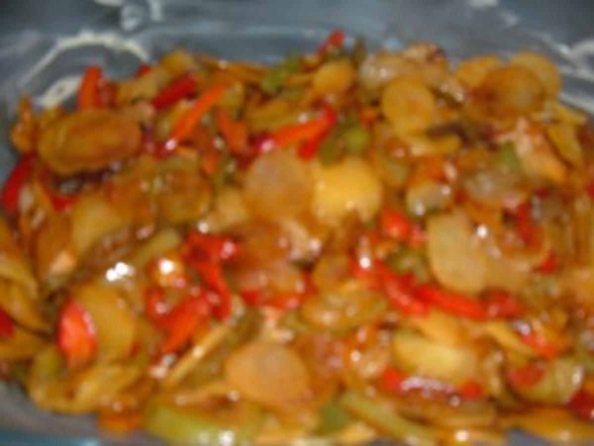 Geflügel : Putenschnitzel-mit Kartoffeln und Paprika - Rezept - Bild Nr. 3