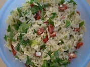 Tomaten Feta Rucola Nudel Salat - Rezept