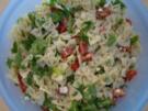 Tomaten Feta Rucola Nudel Salat - Rezept
