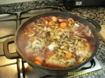 Rezept: Pollos con vino rojo Bild Nr. 5 Pollos con vino rojo - Rezept - Bild Nr. 5