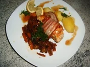 Hähnchenbrust im Schinkenmantel - Rezept