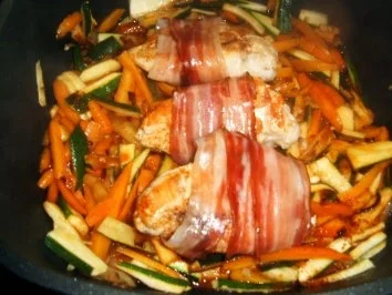 Hähnchenbrust im Schinkenmantel - Rezept - Bild Nr. 9