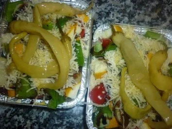 Rezept: Überbackene Gemüse- Kartoffelschiffchen vom Grill mit Balsamicocreme "Trüffel" Bild Nr. 3 Überbackene Gemüse- Kartoffelschiffchen vom Grill mit Balsamicocreme "Trüffel" - Rezept - Bild Nr. 3