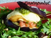 Gebratener Scamorza auf Aubergine - Rezept