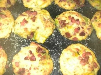 Rezept: Schinken-Lauch-Muffins Schinken-Lauch-Muffins - Rezept