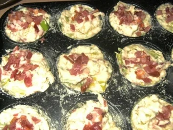 Rezept: Schinken-Lauch-Muffins Schinken-Lauch-Muffins - Rezept
