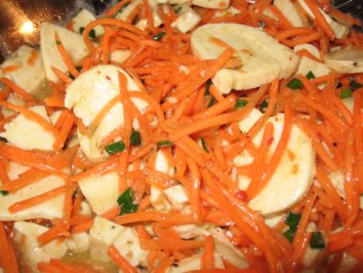 Möhren-Mozzarella-Salat - Rezept - Bild Nr. 4