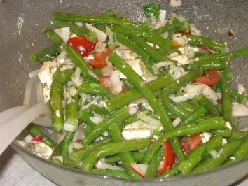 Bohnensalat mit Feta - Rezept