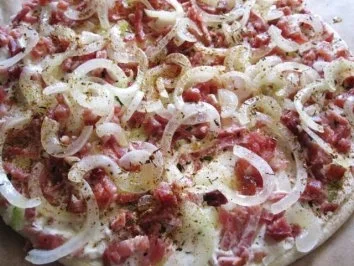 Mein heutiger Flammkuchen ... - Rezept - Bild Nr. 2