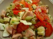 Bunter Wurst-Käsesalat - Rezept