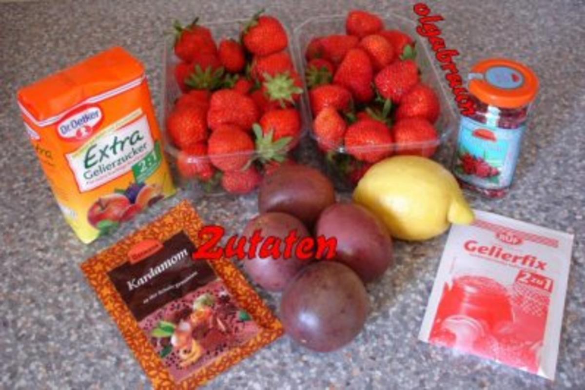 Erdbeer-Passionsfrucht-Konfitüre - Rezept - Bild Nr. 2