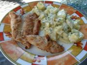 Geflügel: Gegrillte Hähnchenbrust  und Kartoffelsalat - Rezept