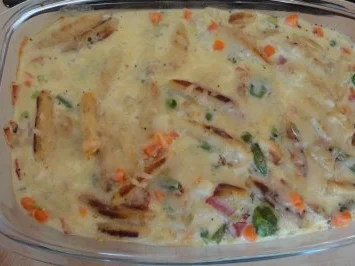 Rezept: Restepfanne mit Schupfnudeln Restepfanne mit Schupfnudeln - Rezept