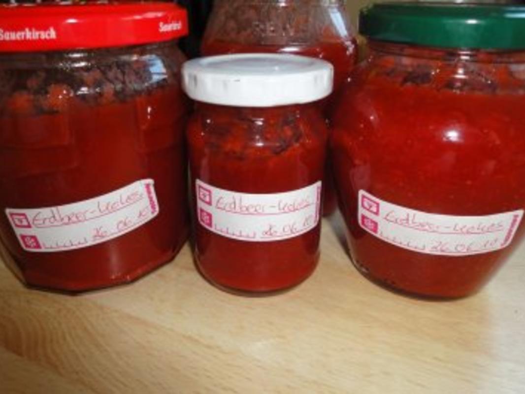 Erdbeer Kokos Marmelade - einfach - 145 kcal/100g