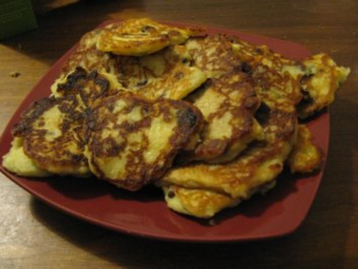 Bilder für vogtländische Quarkkeulchen oder süße Reibekuchen/ Kartoffelpuffer - Rezept