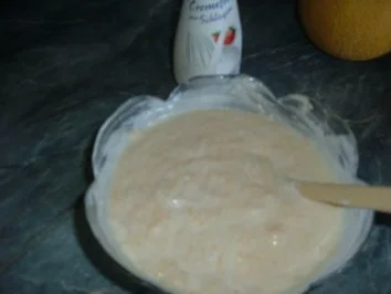 Rezept: Dessert.......Kühle Früchtchen......mit Joghurt-Pfirsich-Creme Bild Nr. 3 Dessert.......Kühle Früchtchen......mit Joghurt-Pfirsich-Creme - Rezept - Bild Nr. 3