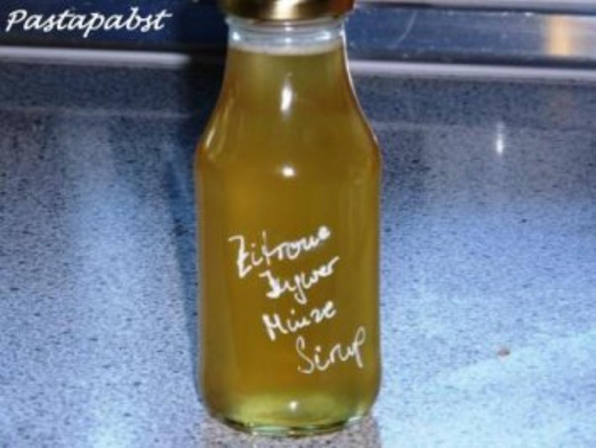 Zitronen-Ingwer-Minze-Sirup - Rezept