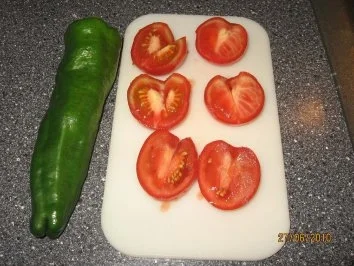 Rezept: gegrillte Peperoni und Tomaten Bild Nr. 2 gegrillte Peperoni und Tomaten - Rezept - Bild Nr. 2