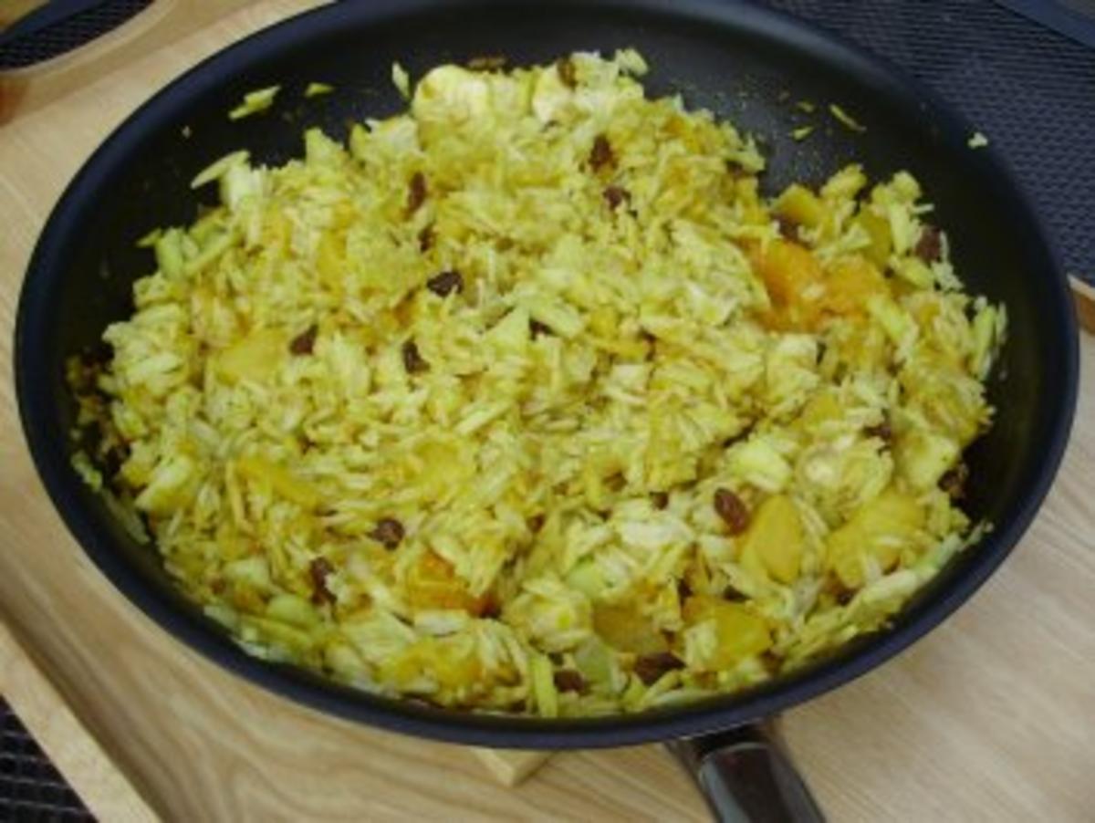 Curry - Früchte - Reis - Rezept