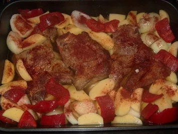Kalbskotelett mit Gemüse - Rezept