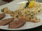 Waldorfsalat de luxe mit marinierten Krabben und Entenbrust - Rezept