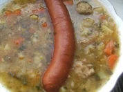 Kartoffelsuppe mit Majoran und Klöschen - Rezept