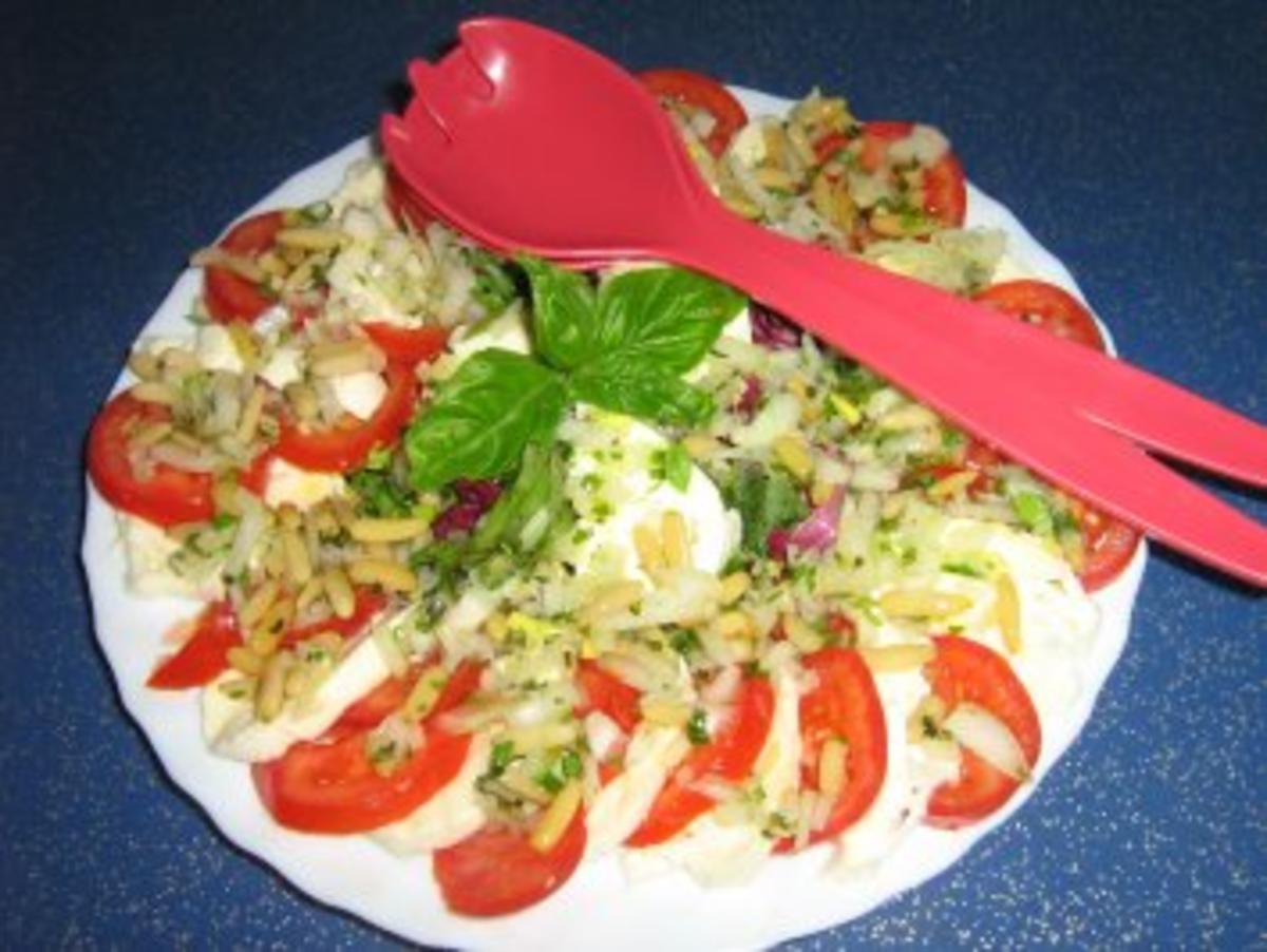 Tomaten-Mozzarella an Blattsalat - Rezept - Bild Nr. 6