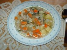 Gemüsesuppe mit Fleischeinlage - Rezept