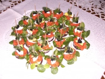 Rezept: Lachs-Tatar-Häppchen Lachs-Tatar-Häppchen - Rezept