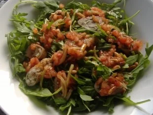 Kalbfleischröllchen gefüllt mit Ziegenkäse,Zucchini und Schinken - Rezept