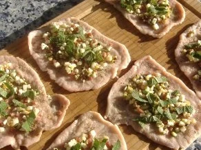 Kalbfleischröllchen gefüllt mit Ziegenkäse,Zucchini und Schinken - Rezept - Bild Nr. 3