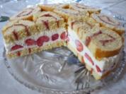 Erdbeerschnecken-Torte - Rezept