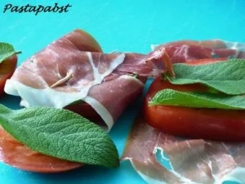 Rezept: Tomaten Saltimbocca Bild Nr. 2 Tomaten Saltimbocca - Rezept - Bild Nr. 2