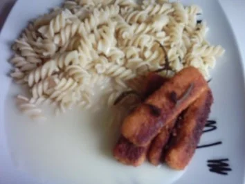 Kräuternudeln mit Rosmarin-Fischstäbchen - Rezept - Bild Nr. 6