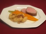 Kalbsfilet an selbst gemachten Gnocchi und Orangen-Möhren - Rezept