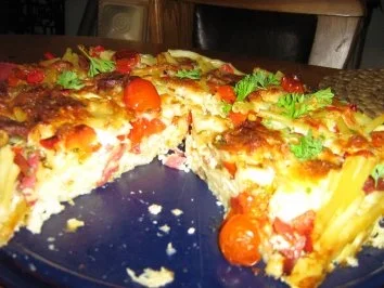 Maccaronitorte mit Chorizo und Salami - Rezept - Bild Nr. 8