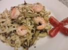 Tagliatelle mit grünem Spargel und Garnelen - Rezept