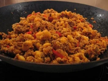 Rezept: Gries-Hackfleisch-Pfanne Bild Nr. 2 Gries-Hackfleisch-Pfanne - Rezept - Bild Nr. 2