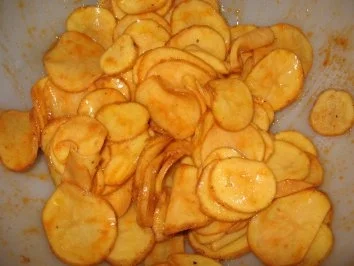 Rezept: Kartoffelchips aus dem Backofen Bild Nr. 2 Kartoffelchips aus dem Backofen - Rezept - Bild Nr. 2