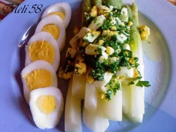 Vorspeisen: Spargel mit Ei - Rezept