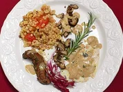 Fisch- und Lammfilet an Bottargasoße - - Rezept