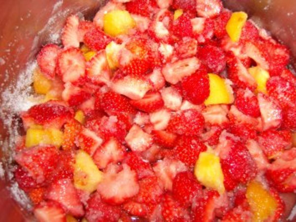 Erdbeermarmelade mit Nektarinen - Rezept
