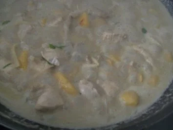 Rezept: Hähnchenbrust in Grüner Curry-Soße auf schwäbische Bandnudeln Bild Nr. 5 Hähnchenbrust in Grüner Curry-Soße auf schwäbische Bandnudeln - Rezept - Bild Nr. 5