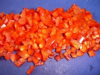 Rezept: Pasta: Penne mit Paprika-Peperoni-Rucolasoße Bild Nr. 2 Pasta: Penne mit Paprika-Peperoni-Rucolasoße - Rezept - Bild Nr. 2