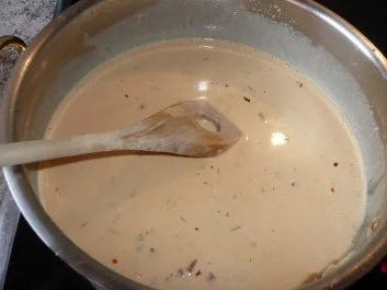 Rezept: Pasta: Penne mit Paprika-Peperoni-Rucolasoße Bild Nr. 4 Pasta: Penne mit Paprika-Peperoni-Rucolasoße - Rezept - Bild Nr. 4